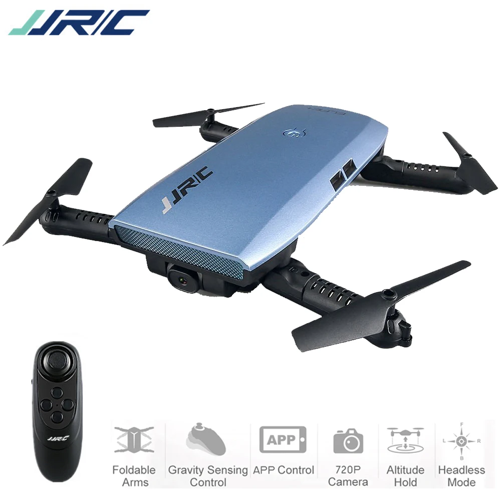 Складной Дрон JJR/C JJRC H47WH ELFIE Wi Fi FPV 4CH Радиоуправляемый квадрокоптер с hd камерой 720P g