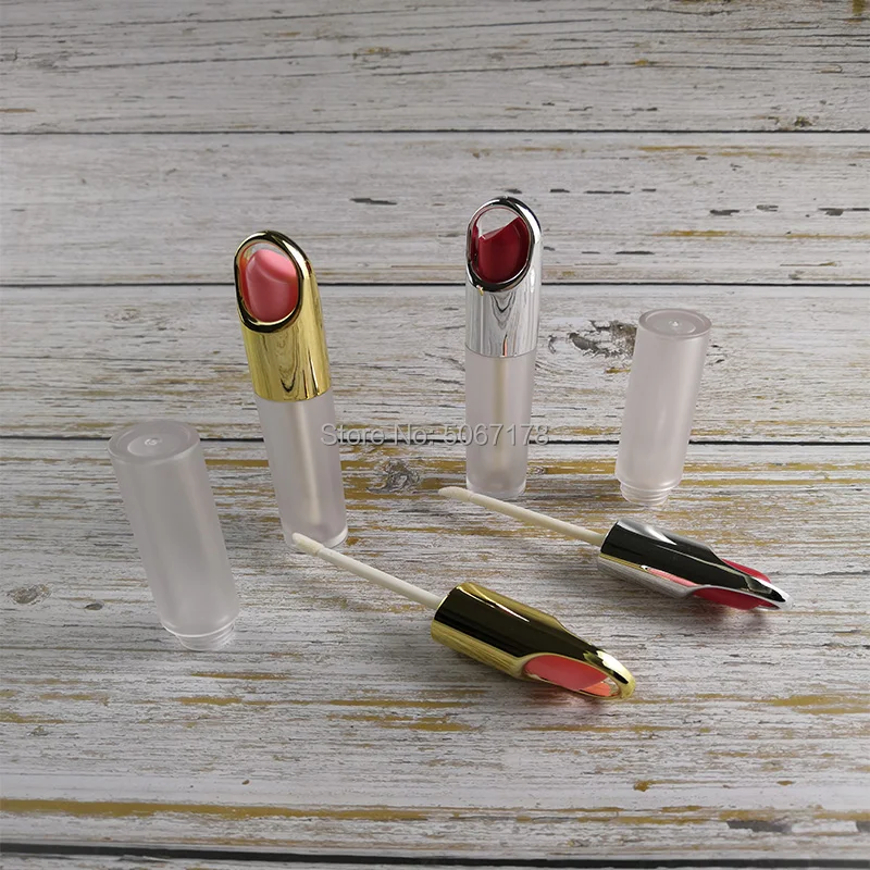 

10/30 шт. элегантная пустая Косметическая туба для блеска для губ, золотистая/Серебристая круглая матовая Высококачественная бутылка для помады посылка для блеска для губ высокого качества