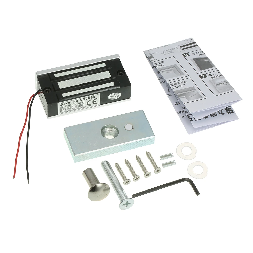 60KG/132lb Electric Magnetic Lock Secure NC 12V DC for Door Entry Access Control System | Безопасность и защита