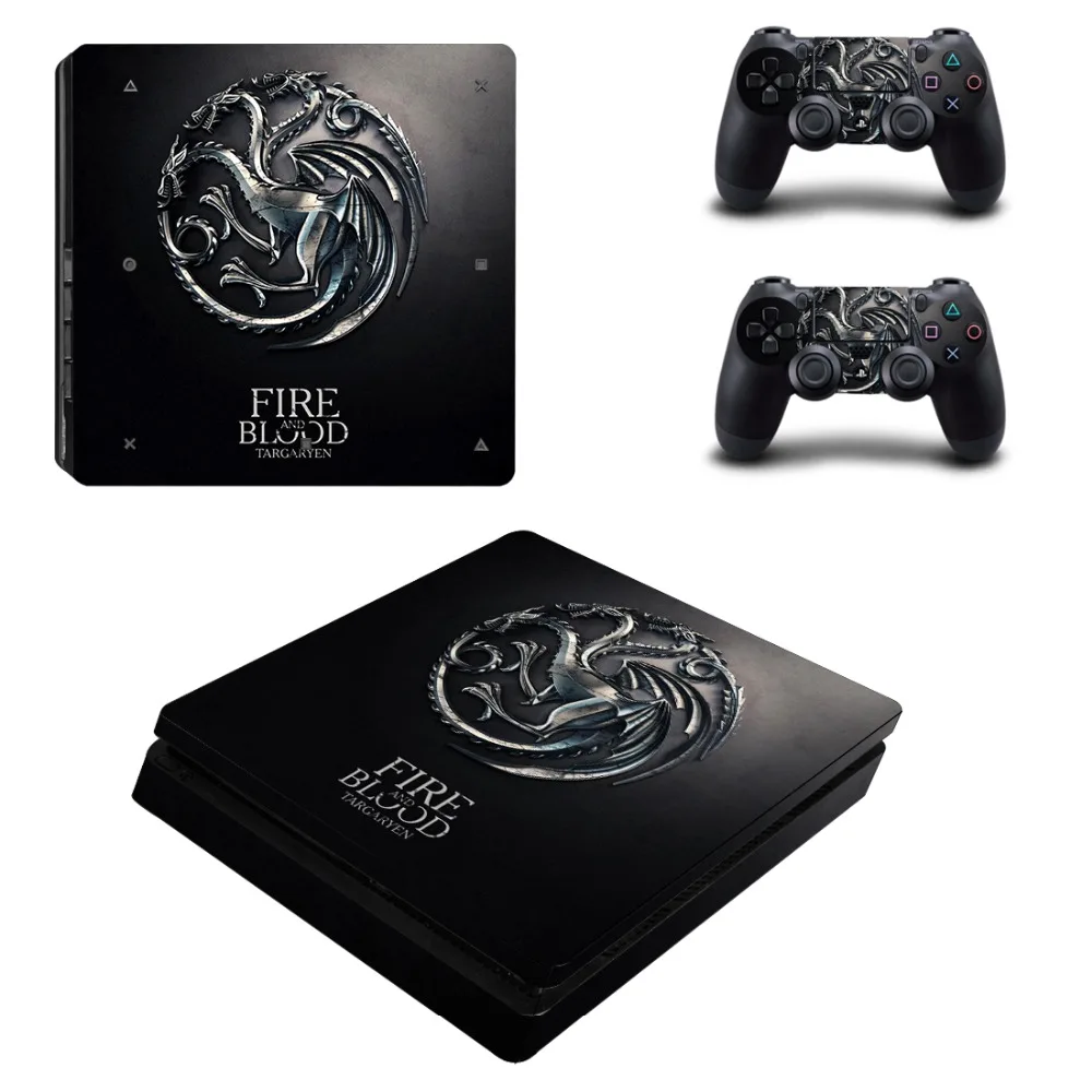 Зимняя наклейка Game of Thrones для PS4 Slim Skin консоли PlayStation 4 и контроллера виниловая