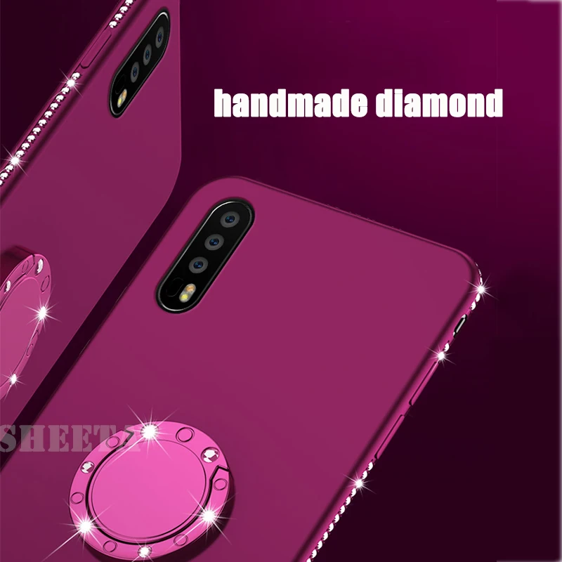 3D Алмазная резиновая рамка чехлы для Huawei P20 P30 Lite Pro Ультратонкий Мягкий ТПУ