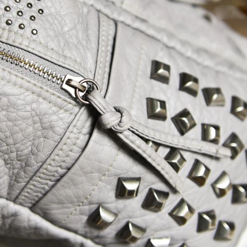 Женские кожаные рюкзаки с заклепками школьные для девушек и 2019|student school bag|backpack