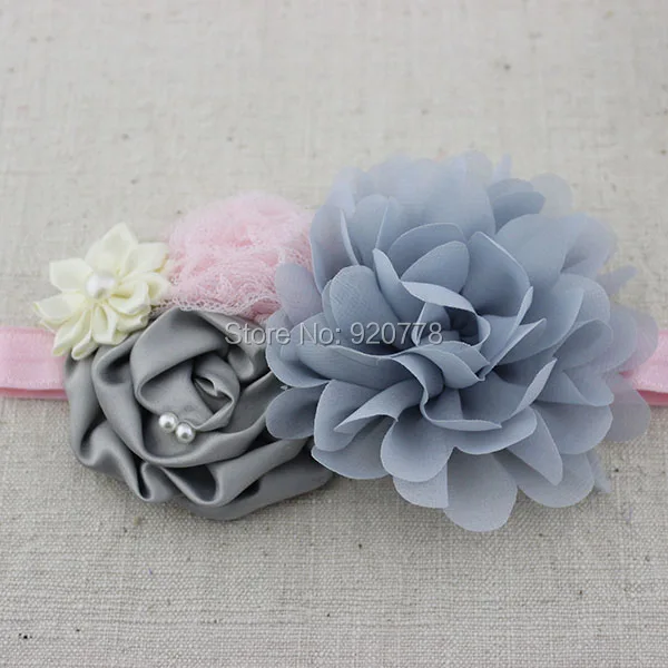 2 шт./компл. модный серебристо серый пояс и соответствующая повязка на голову