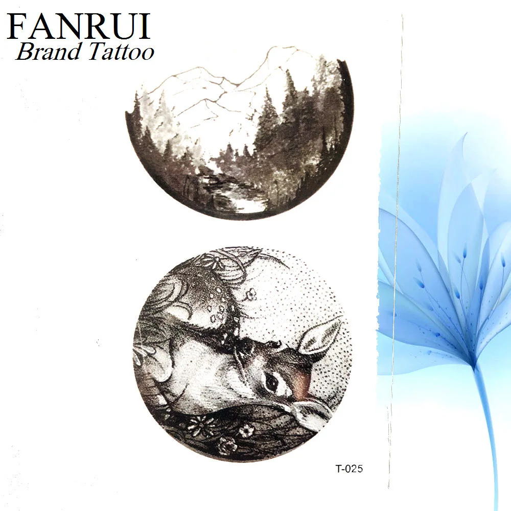 Временные тату наклейки 3D луна вселенная звезда земля женщина вечеринка лицо