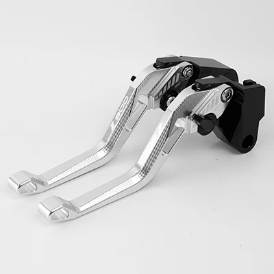 Для KAWASAKI Z900 Z 900 аксессуары для мотоциклов CNC регулируемые Короткие тормозные рычаги сцепления Набор с логотипом Z900 - Цвет: silver