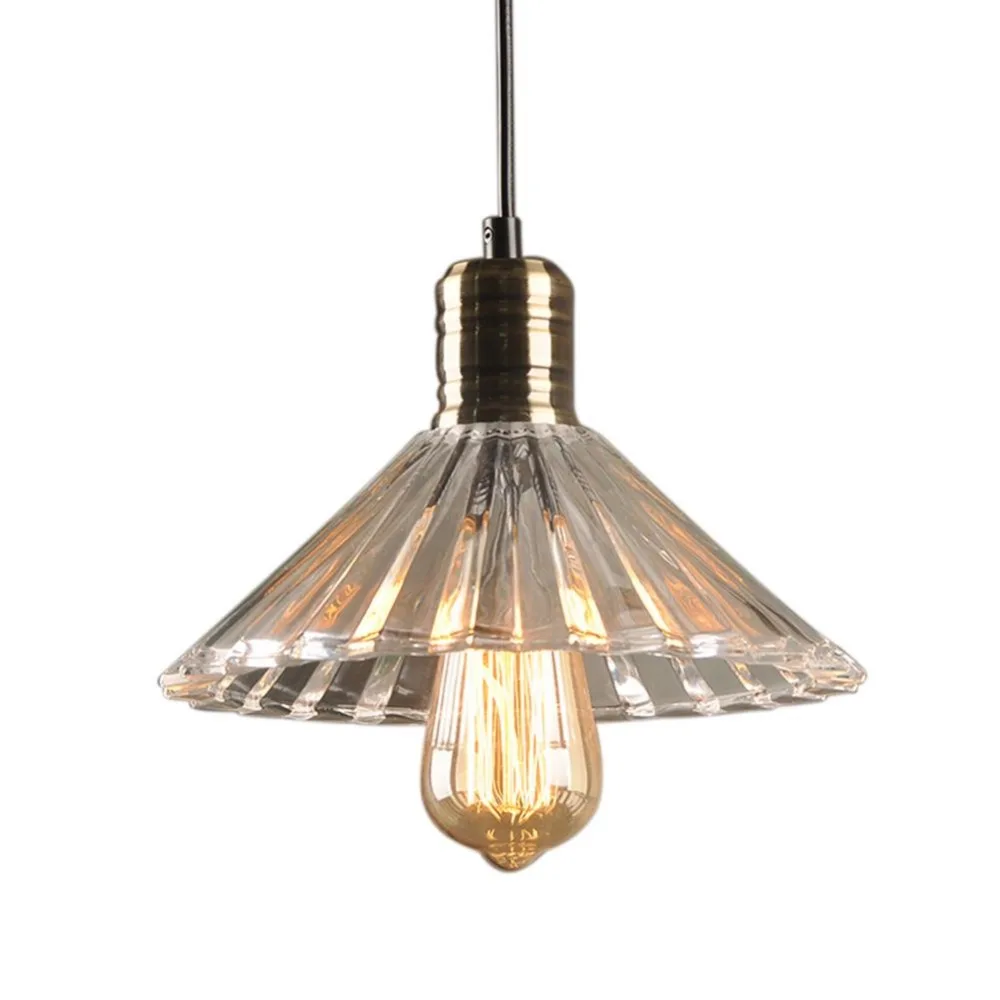 1 шт. люстра винтажный Хрустальный Зонт подвесной светильник стекло|Подвесные