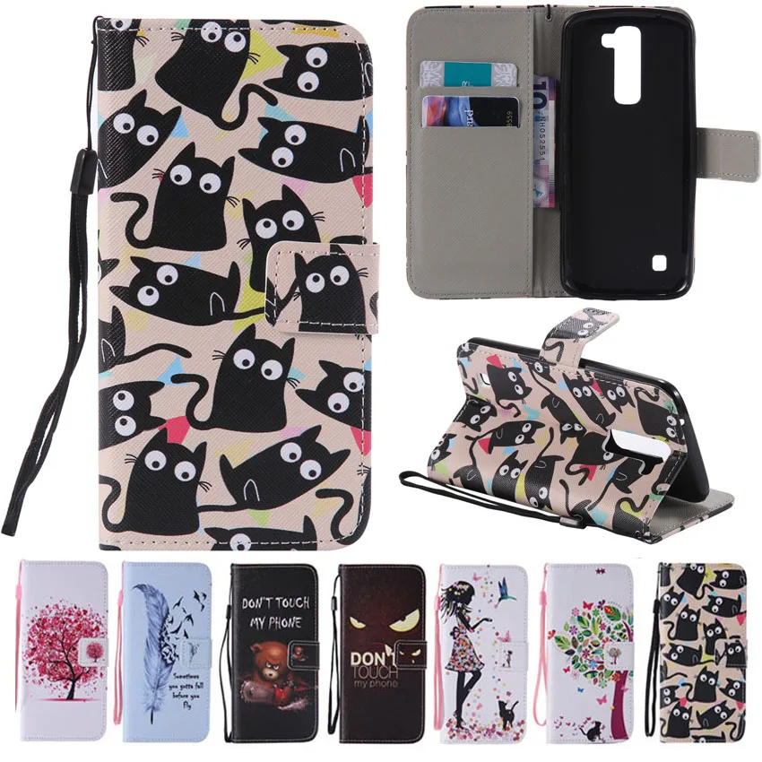 K7 Роскошный PU Кожа + Мягкий Силиконовый Бумажник Откидная Крышка Case For LG x210 X210DS