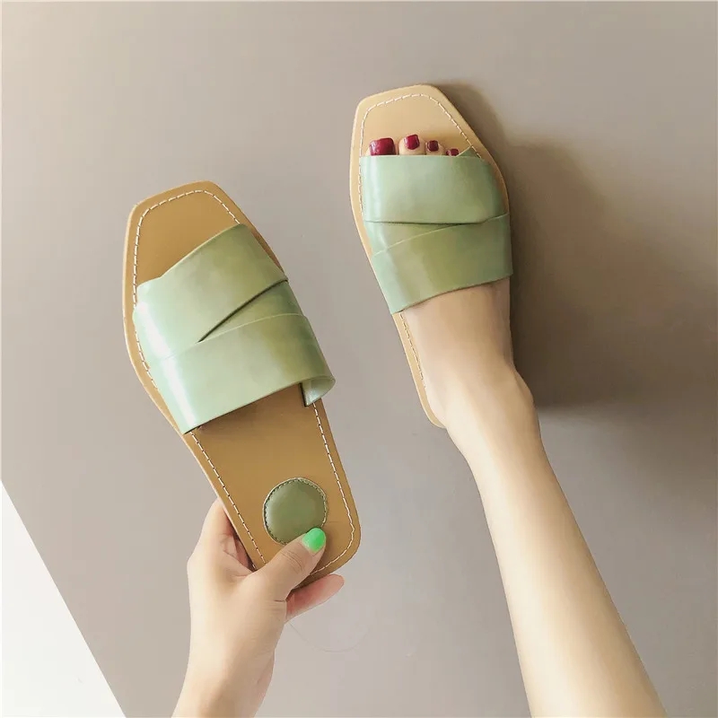 Luxury Brand 2019 New Summer Slippers Women Color Matching Beach Sandals Slides Outdoor Indoor Flip Flops 35-40 | Обувь