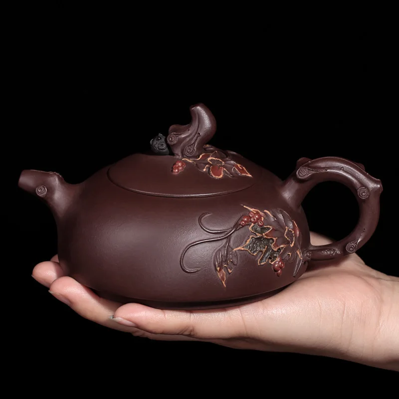 Чайник Zhigang с фиолетовым песком оптовая продажа оригинальный старинная