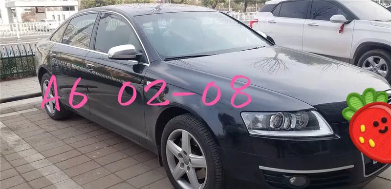 Автомобильные аксессуары для Audi A4 B7 A6 C5 S4 A3 02-10 матовое серебряное зеркало заднего вида крышки бокового зеркала для audi A6C5 A4 2000-2008
