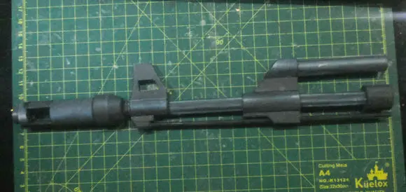Скелед крест огонь AK47 3D бумажная модель моделирования оружия штурмовая модель винтовки пистолет игрушки для детей и взрослых