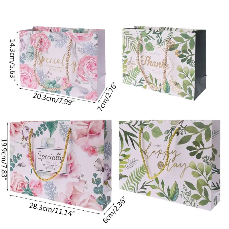 

Paper Gift Bag With Handle Wrapping Package Festival Jewelry Wedding Party Bags Birthday Supplies Christmas Gift Bags