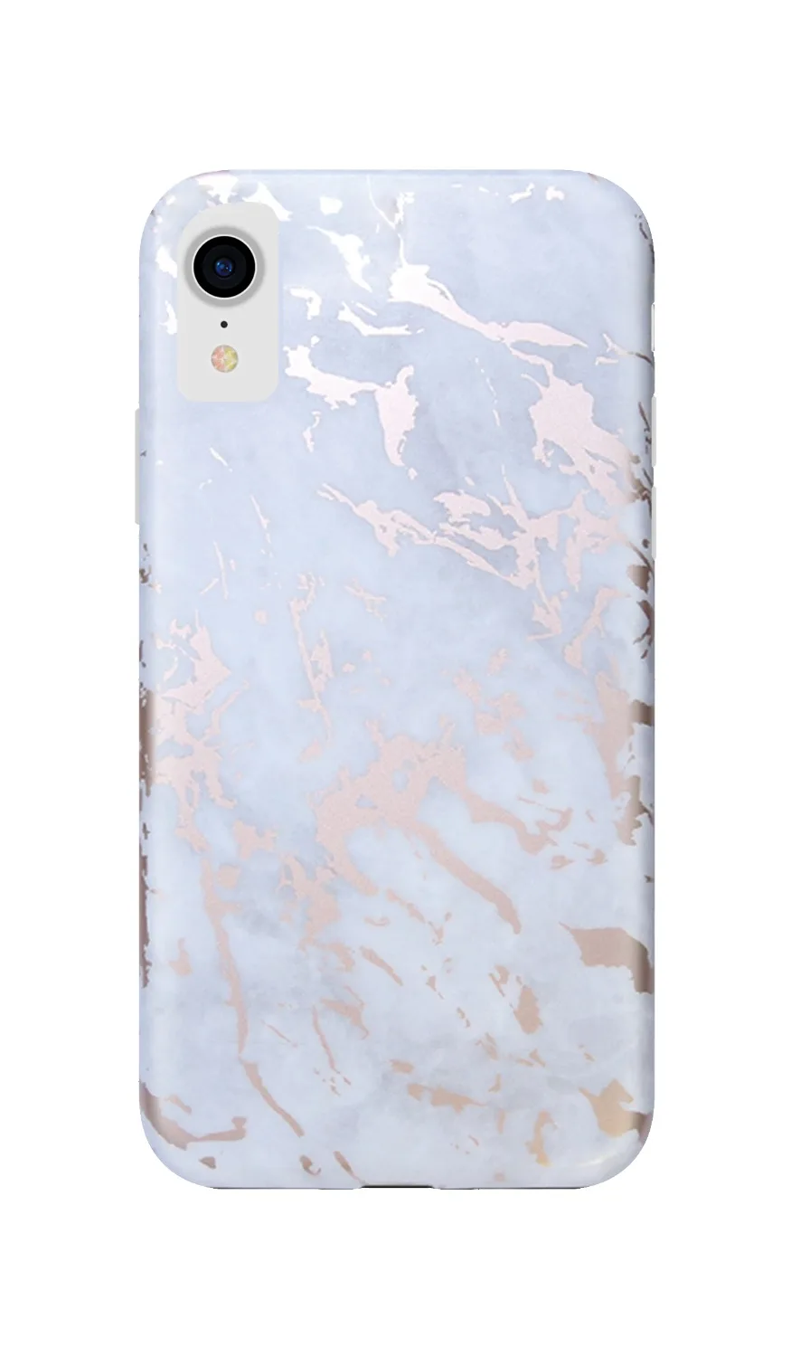 Полная защита Мягкий ТПУ HOLO хром мраморный чехол для iPhone XS XR Max задняя крышка |