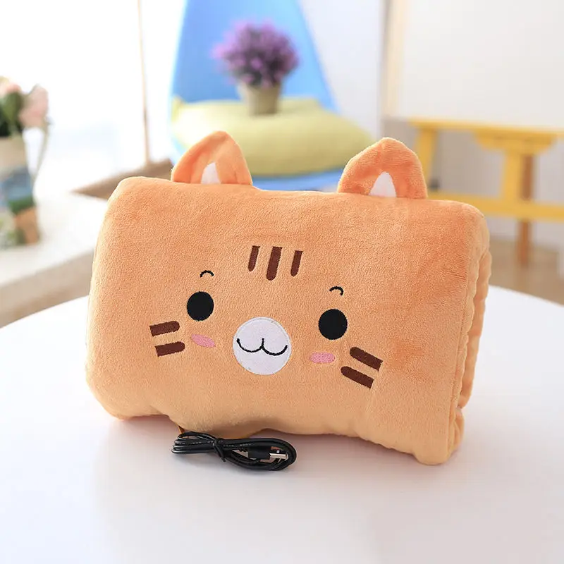 9 Мультяшная ручная грелка USB Электрический нагреватель плюшевая подушка моющаяся взрывобезопасная ручная Подушка D - Цвет: 9
