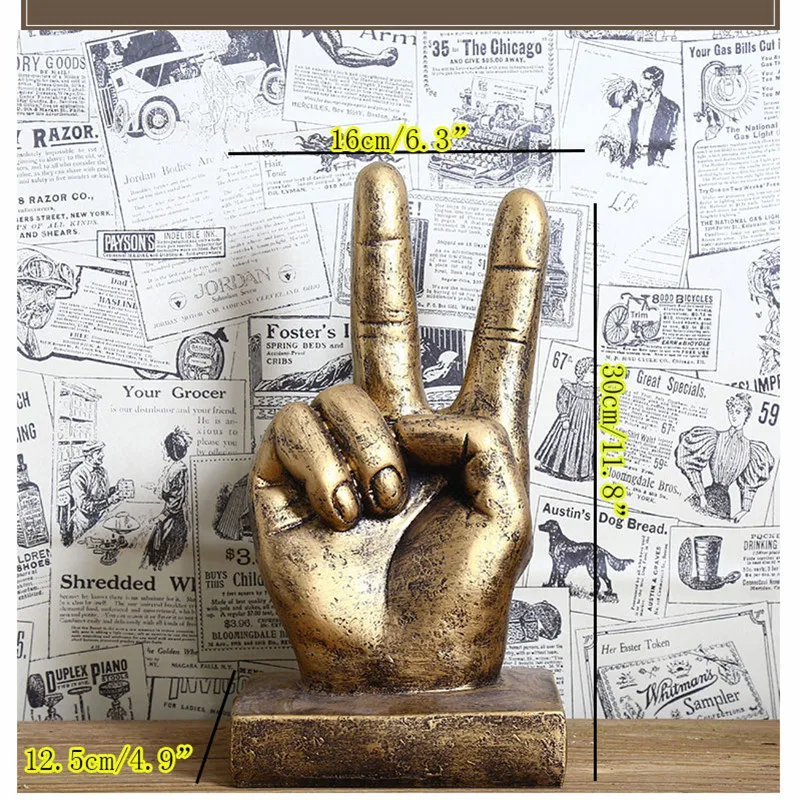 

Europe Resin Hand Statuettes Ornaments Classic Hand Model Figurines Creativity Handwork Home Decoration Miniature Birthday Gifts