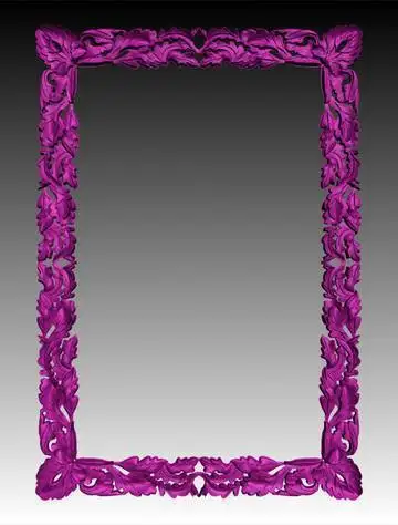 

Simple flower 3d model STL relief for cnc format Frame--23