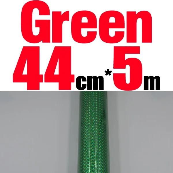 44cm 5m Green MNFT 1 рулон, жесткие приманки, меняющие цвет, наклейка, Голографическая клейкая пленка, вспышка, лента для изготовления приманки, материал для завязывания мушек - Цвет: 44cm 5m Green