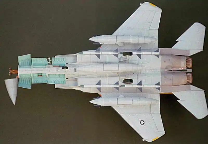 60 см Длина DIY Бумажная модель 1:32 Масштаб F-15C/E/I Eagle Dual-roal Fighter версия высокого разрешения 3D DIY бумажная игрушка для рукоделия
