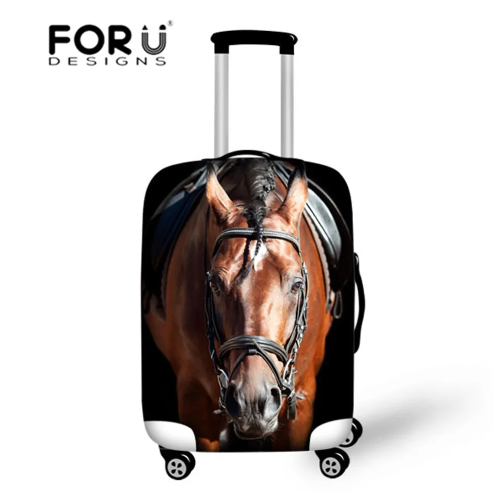 3155 FORUDESIGNS/Африканский принт для девочек, Толстый эластичный багажный Защитный чехол на молнии для 18-32 дюймов, чемодан, аксессуары для путешествий - Цвет: 3155