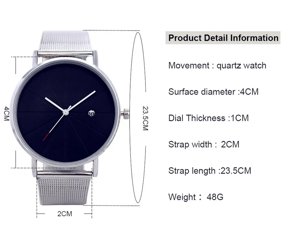 Простые часы мужские модные креативные женские с креативным узором деловые