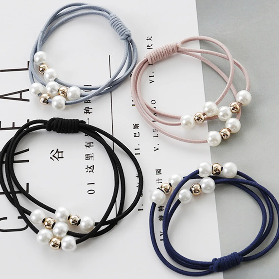 Резинка для волос с жемчугом девочек резинка аксессуар | Красота и здоровье