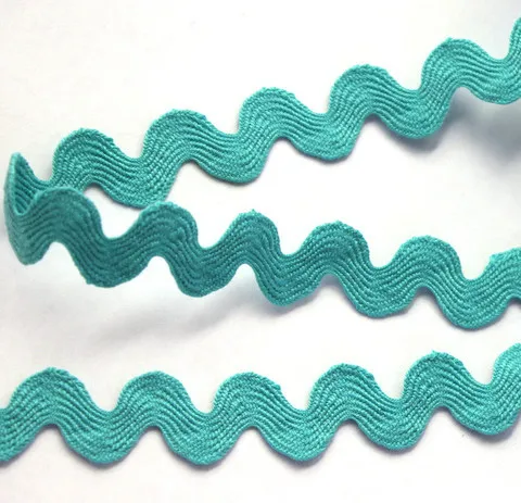 Teal Ric Rac отделка ленты 5 мм ширина Аксессуары для штор|trim ribbon|ribbon trimcurtain ribbon trim |