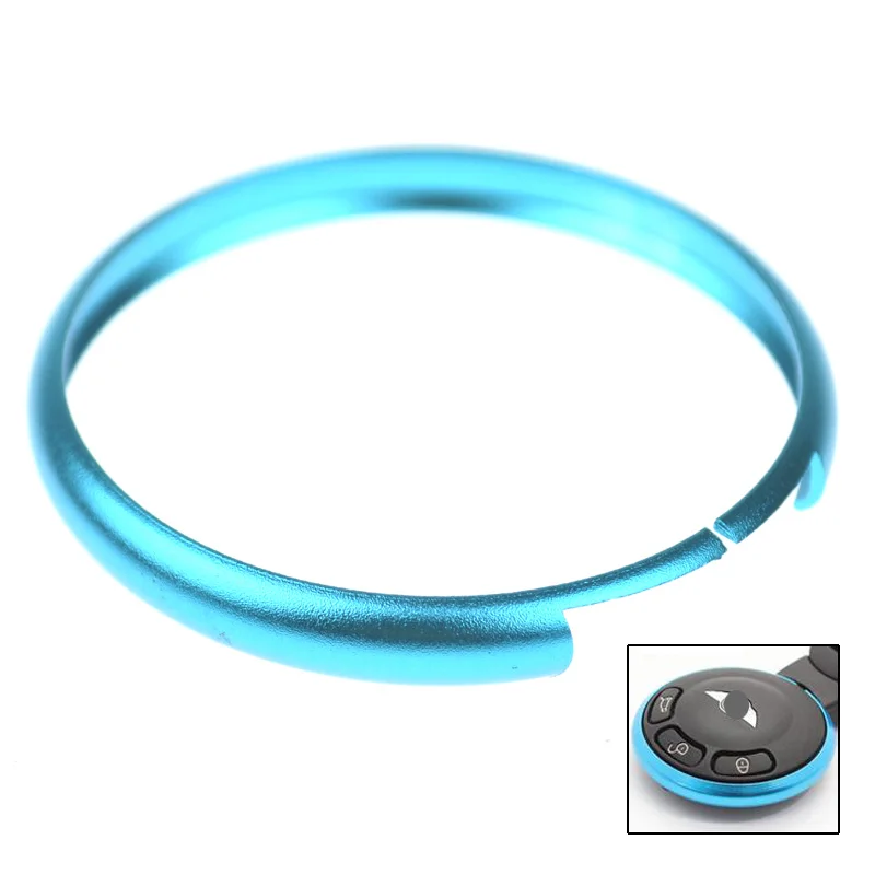 Metallic Aqua Teal Смарт-ключ кольцо Замена кольцо чехол для ювелирных изделий, 2008-Up Mini Cooper один R55 R56 R57 R58 R59 R60 Countryman clueman купе родстер - Название цвета: Metallic Aqua Teal