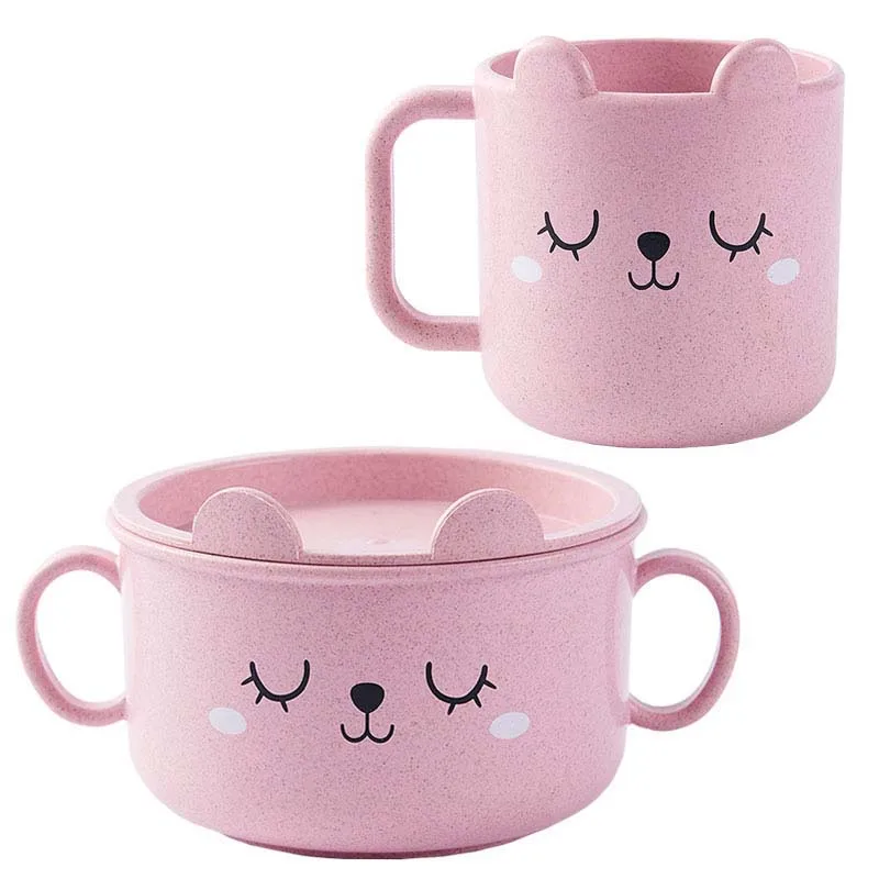 Комплект из 2 предметов набор для кормления ребенка чашка утолщенная дети учатся