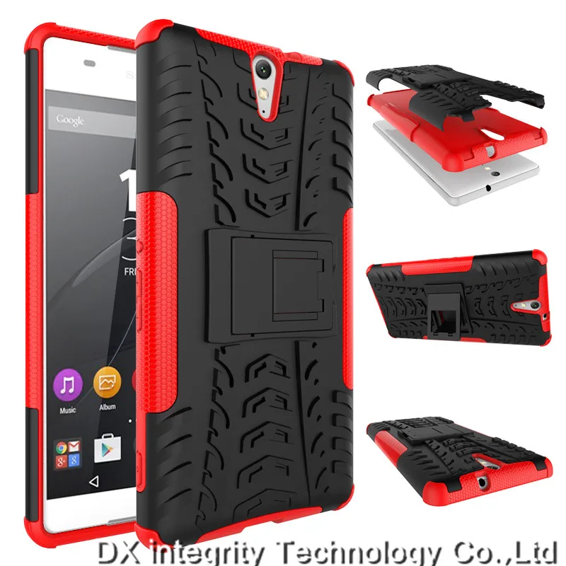 Original Case For Sony Xperia UltrA cover DualLayer Hard Plastic Shockproof Stand Cover SONY C5 Ultra Phone Coque case |