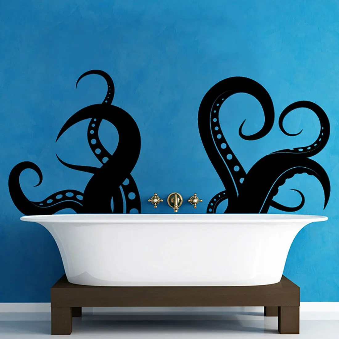 Zee dier gigantische octopus tentakels, виниловая настенная аппликация, Морской стиль, украшение, украшение, роспись, роспись YS06