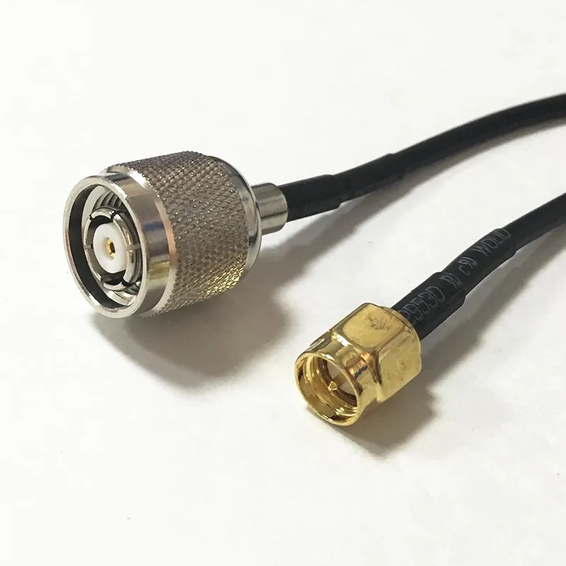 WIFI антенна адаптер RP TNC штекер SMA Мужской кабель pigtail RG174 оптовая продажа 20 см