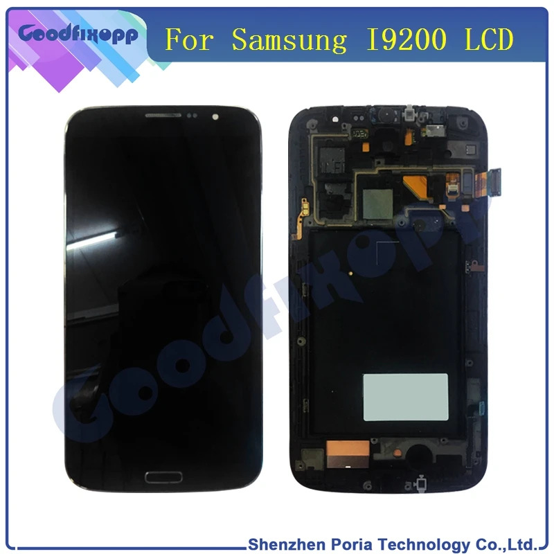 

Жк-дисплей с рамкой для Samsung Galaxy Mega, 6,3 дюйма, i9200, i9205, сенсорный экран с дигитайзером в сборе для Samsung i9200, i9205