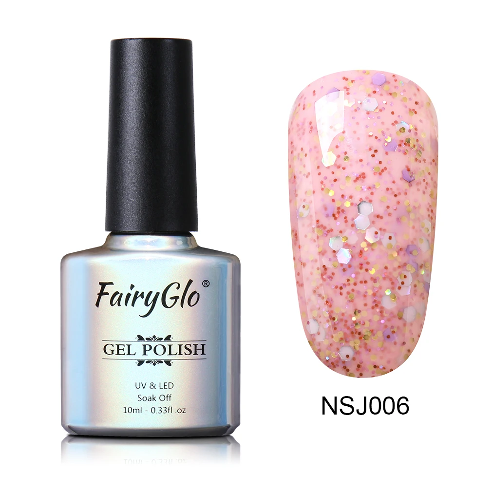 NSJ006 FairyGlo 10 мл сырный песок Гель-лак для ногтей замочить от длительного действия Гель-лак для маникюра УФ-гель для ногтей Полупостоянный лак - Цвет: NSJ006