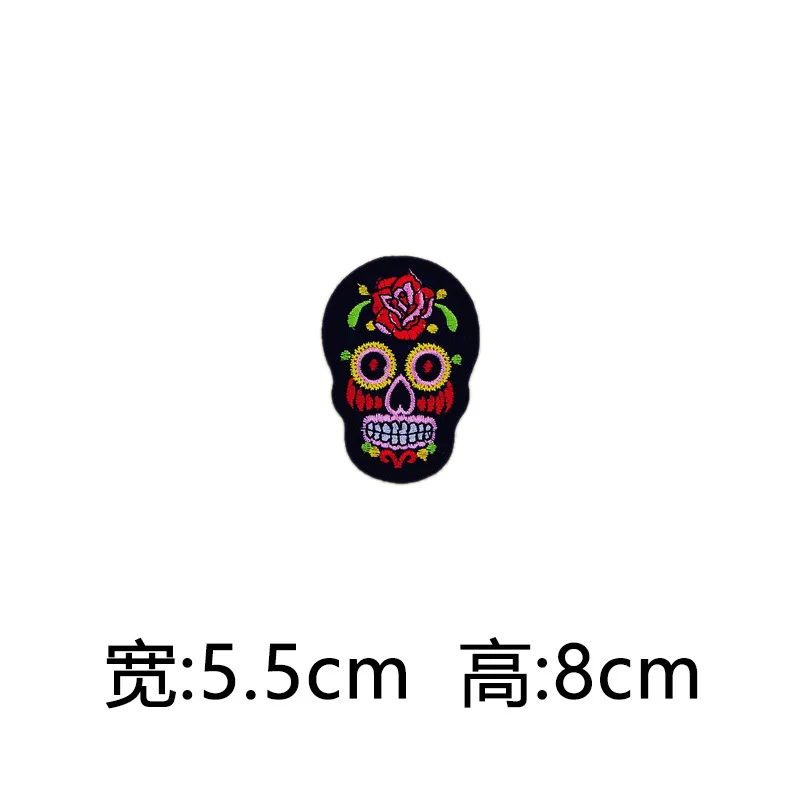 Модная молния череп супер девушка звезда Route 66 патчи Железный На или пришить