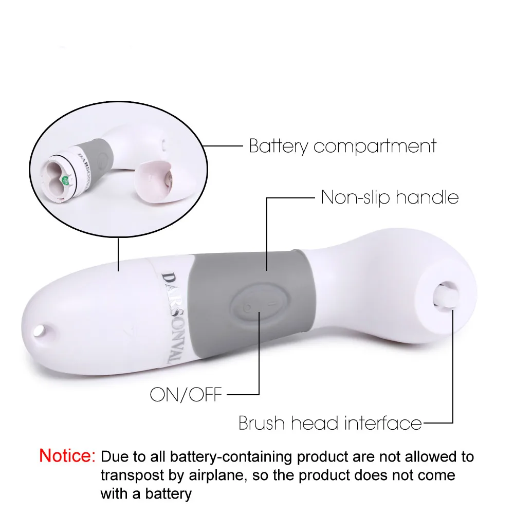 DARSONVAL 4 In 1 Electric Face Cleaning Brush Facial Washing Pore Cleaner Blackhead Remover Deep Clean Care Massager | Красота и