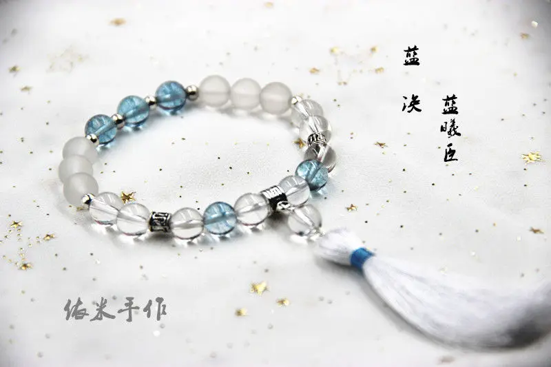 Lan Xichen Грандмастер демонического культивирования Сюэ Ян Вэй Wuxian Lan Wangji браслет цепочка бусины агат Кристалл ювелирные изделия реквизиты ручной работы подарок - Цвет: Lan Xichen
