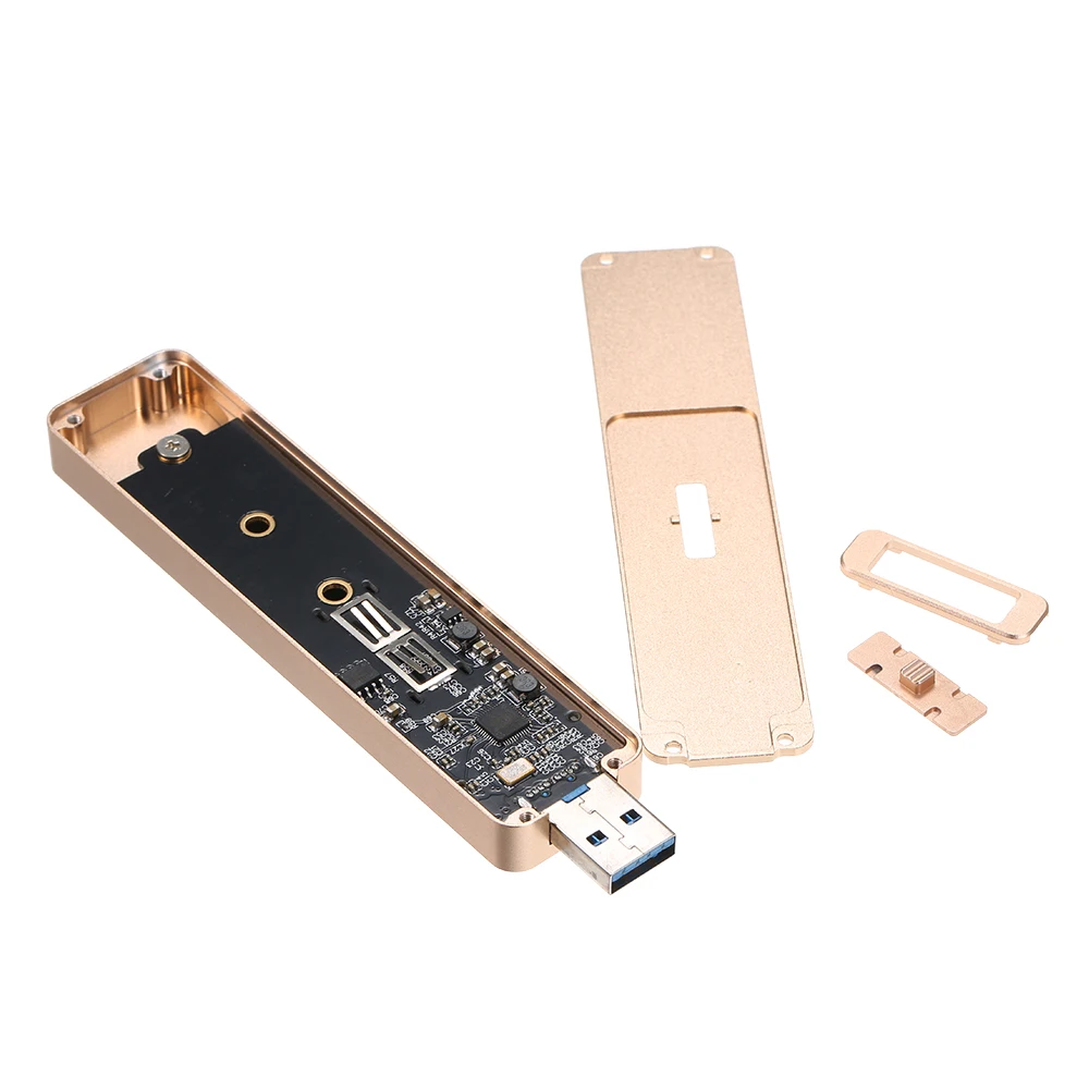 Выдвижной NGFF SSD USB3.0 Тип-корпус M.2 SATA SSD поддерживает 2230/2242/2260/2280 NGFF M.2 B-KEY SSD