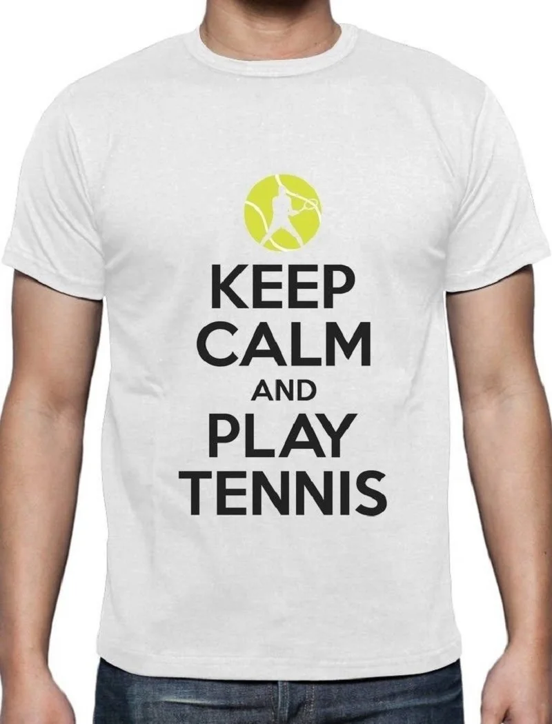 Футболка хорошее качество футболки короткий рукав Printed Crew Neck Мужская Keep Calm And Play