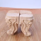 Деревянные ножки для мебели из твердой древесины, резные ножки для телевизора