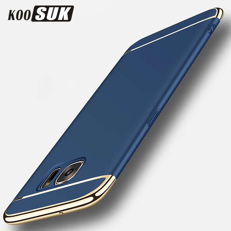S7 Edge чехол Роскошный ультра тонкий 360 Полный Чехол для телефона s samsung Galaxy Coque