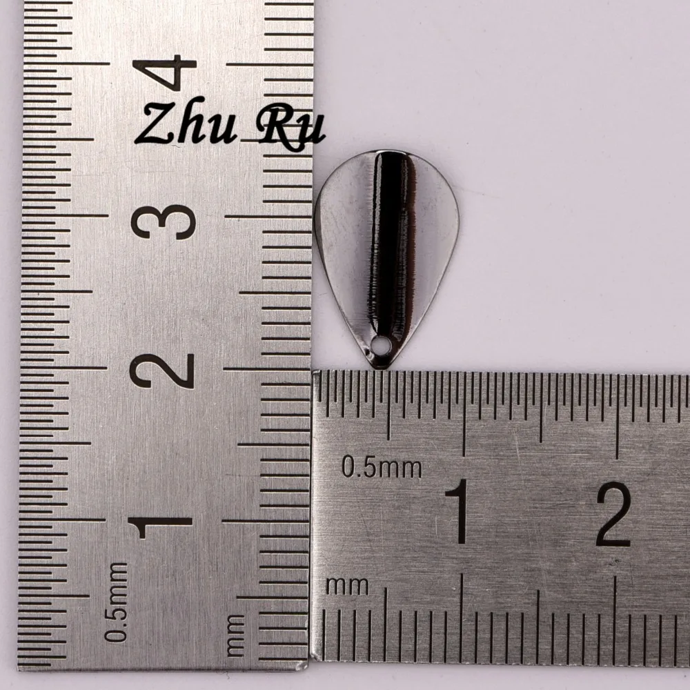 20 шт. ZHU RU 15*9 мм модные арочные одно отверстие падение лопастей вентилятора форма