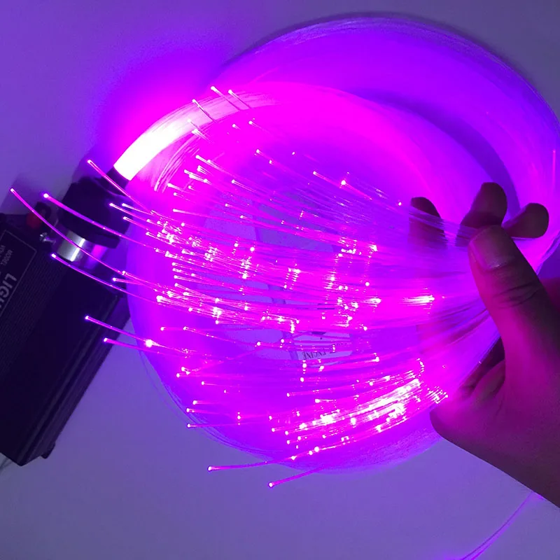 Светящаяся пластиковая волоконно-оптическая кабельная катушка диаметром 0 75 мм