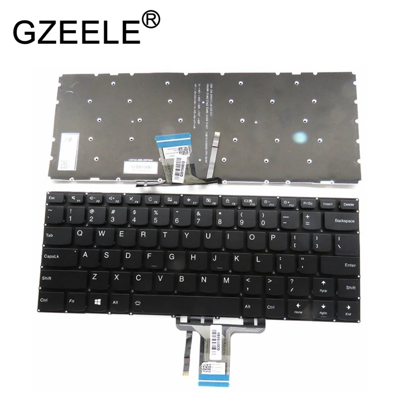Новая черная клавиатура LA/US/UK/BR Для Lenovo yoga 510-14 510-14AST 510-14IKB 510-14ISK с подсветкой |