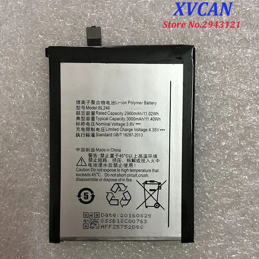 Для Lenovo VIBE SHOT Z90 7 3 z90a40 3000mA запасная аккумуляторная батарея резервного