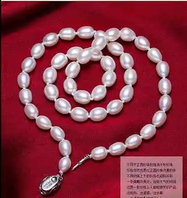Классическое жемчужное ожерелье в стиле барокко 8 9 мм 18 дюймов 925s|necklace necklace|necklace