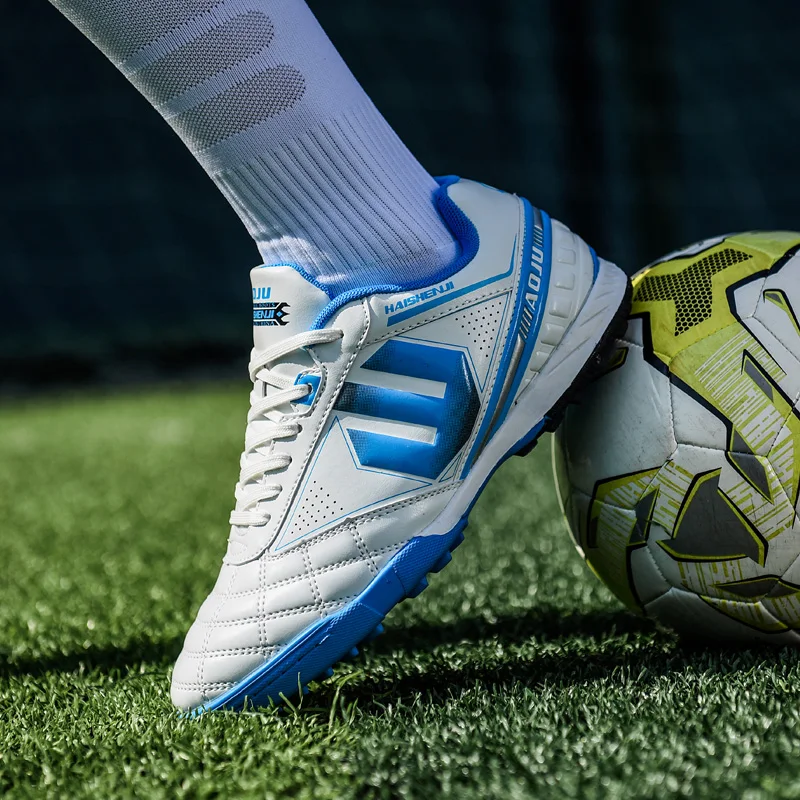 Оригинальные мужские футбольные бутсы тренировочные длинные шипы детские