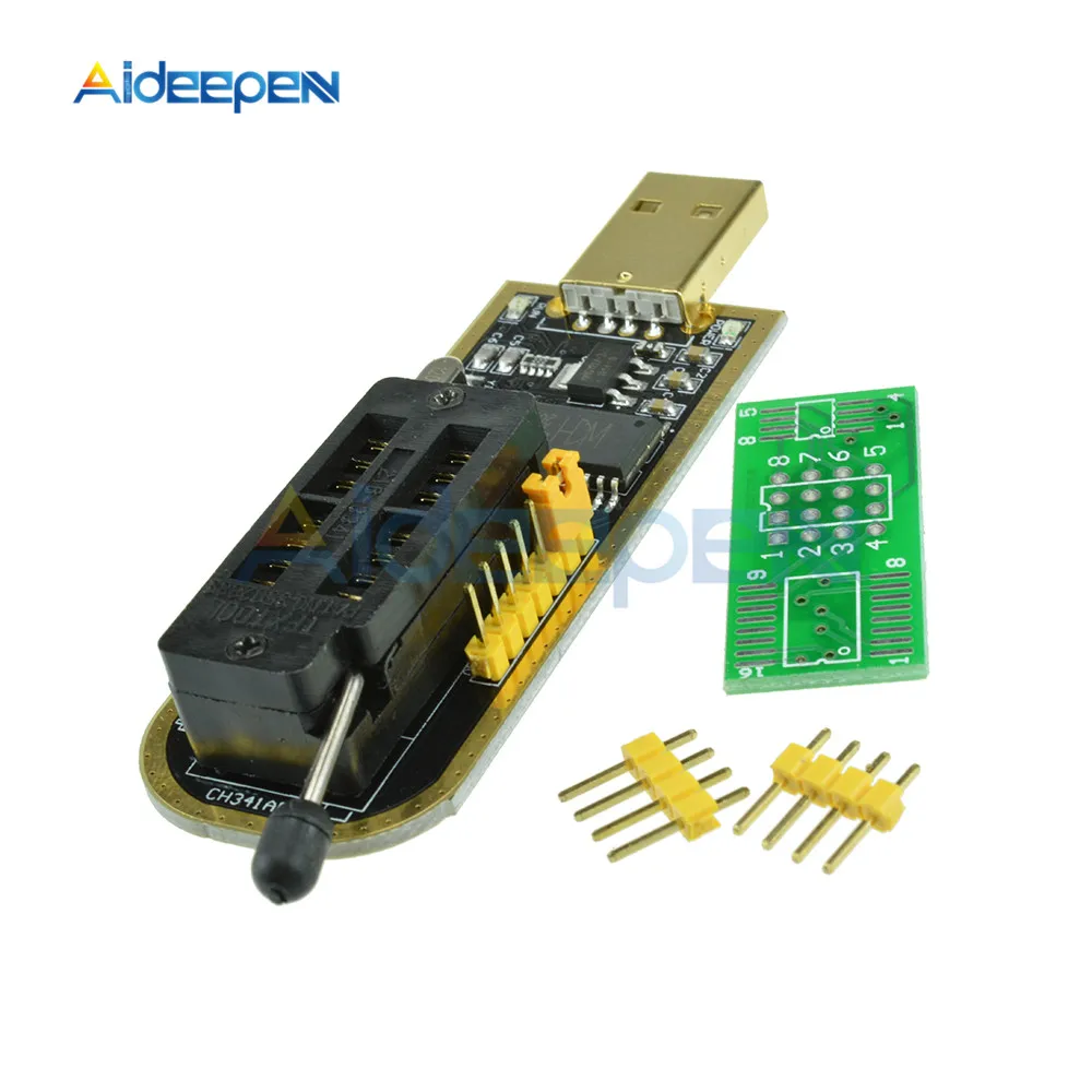 CH341A 24 25 серии EEPROM флэш-память биос USB программист модуль+ SOIC8 SOP8 тестовый зажим для EEPROM 93CXX/25CXX/24CXX