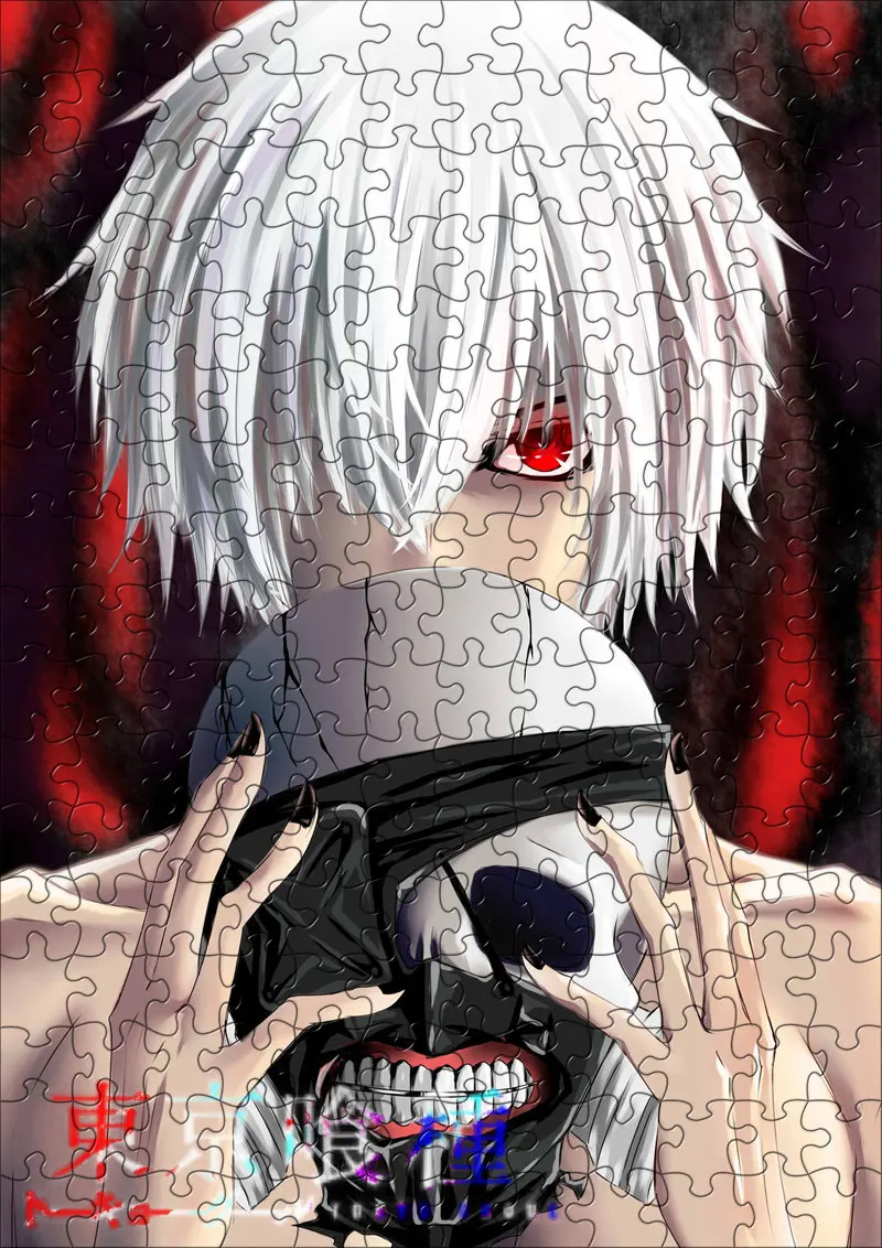 120 шт./упак. анимэ Tokyo Ghoul, пазлы Игрушки для детей Бумага Jigsaw образовательных головоломки игрушки для детей juguetes