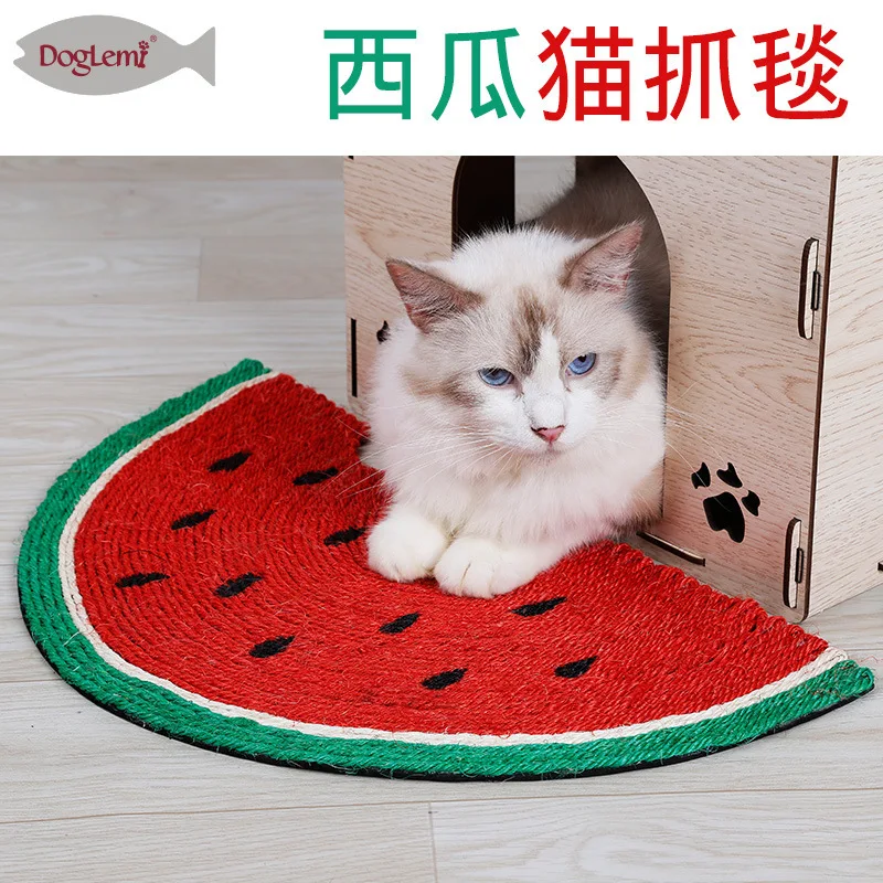 Кошечка ловушка Натуральный сизаль сопротивление кошки ковёр арбуз животные