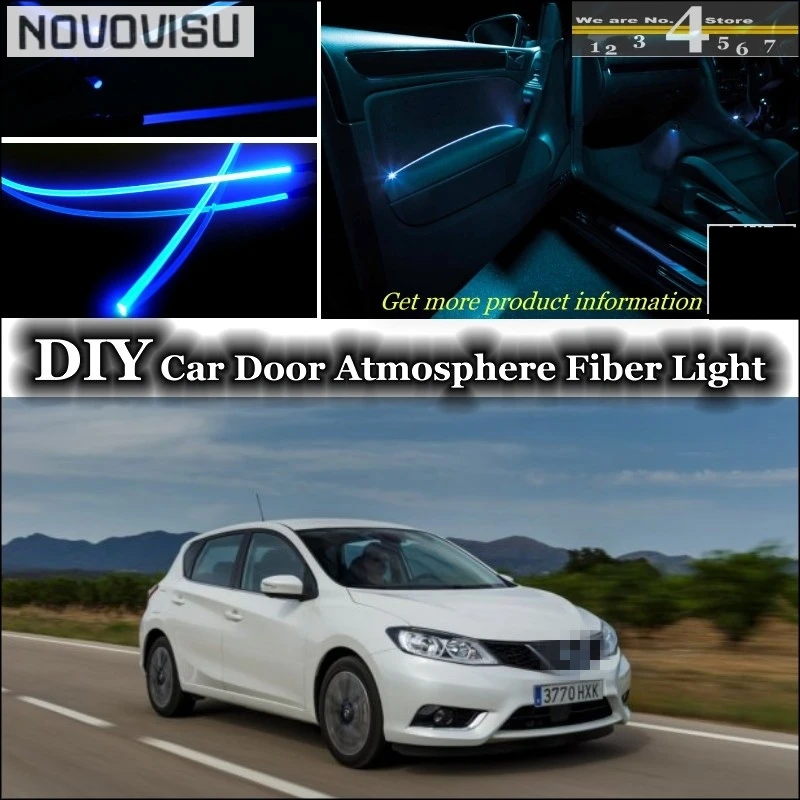 Novovisu для Nissan Pulsar C13 интерьер окружающего света настройки атмосферу волокно